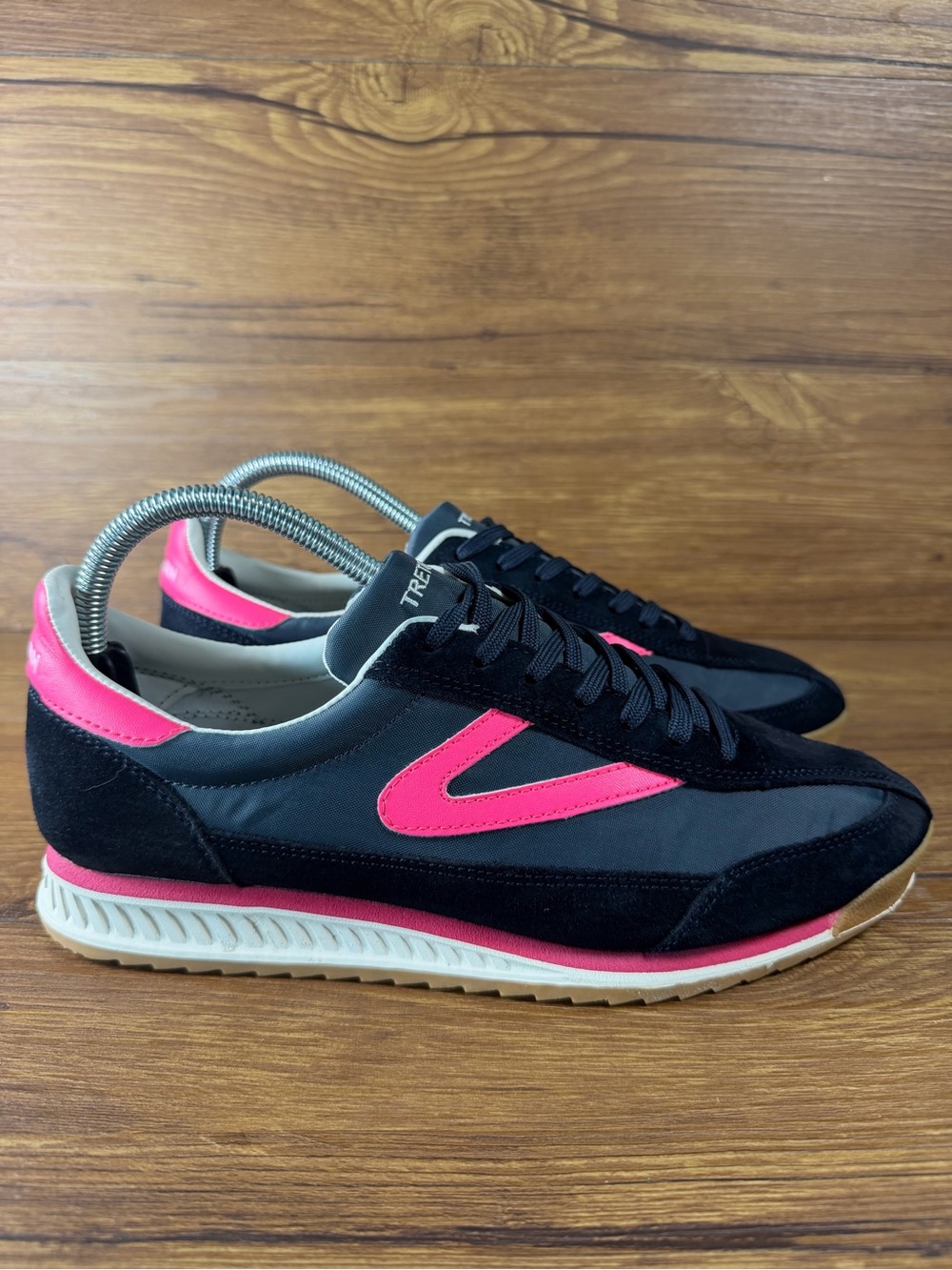 Tretorn Rawlins Sneakers Retro Women's Size 9 Leather Shoes Lace-up Suede